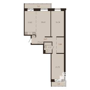 3-к квартира, вторичка, 92м2, 2/9 этаж