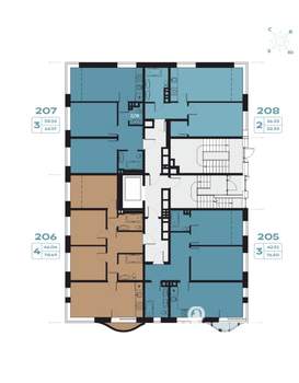 3-к квартира, вторичка, 77м2, 1/8 этаж