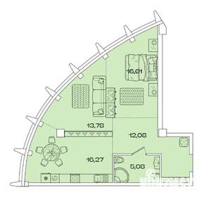 2-к квартира, вторичка, 64м2, 2/8 этаж