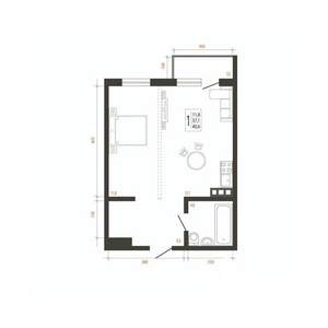 1-к квартира, вторичка, 41м2, 6/10 этаж