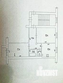 2-к квартира, вторичка, 54м2, 4/4 этаж