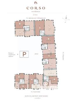 Студия квартира, строящийся дом, 105м2, 2/7 этаж