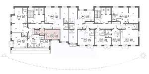 1-к квартира, строящийся дом, 32м2, 13/19 этаж