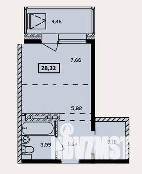 Студия квартира, вторичка, 29м2, 5/11 этаж