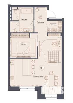 Студия квартира, вторичка, 83м2, 5/8 этаж
