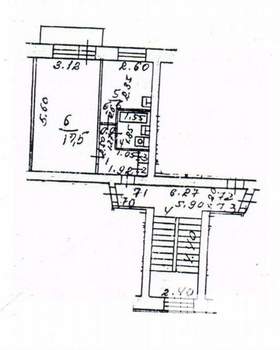 1-к квартира, вторичка, 31м2, 4/5 этаж
