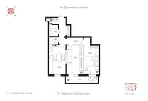 2-к квартира, вторичка, 76м2, 6/8 этаж