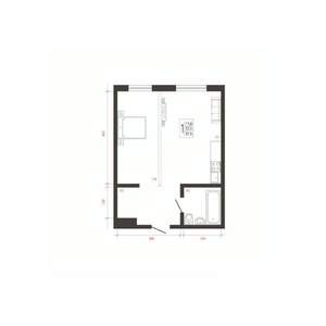 1-к квартира, вторичка, 38м2, 1/10 этаж