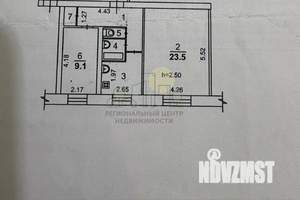 2-к квартира, вторичка, 50м2, 1/4 этаж