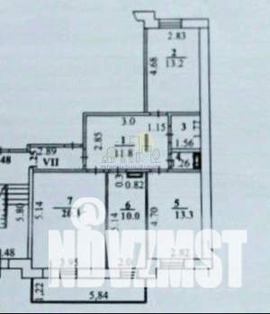 3-к квартира, вторичка, 78м2, 2/9 этаж