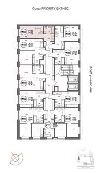 Студия квартира, строящийся дом, 27м2, 2/19 этаж