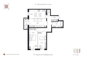 3-к квартира, строящийся дом, 97м2, 6/8 этаж