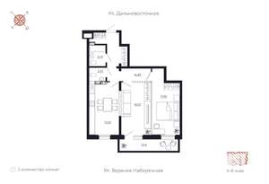 2-к квартира, вторичка, 76м2, 7/8 этаж