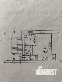 1-к квартира, вторичка, 31м2, 1/4 этаж