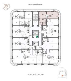 1-к квартира, строящийся дом, 45м2, 4/20 этаж