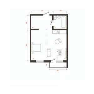 1-к квартира, вторичка, 41м2, 4/10 этаж