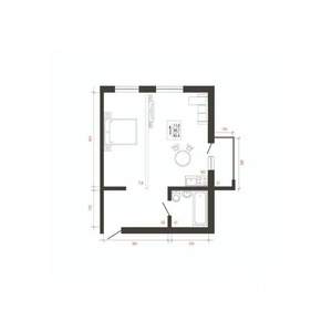1-к квартира, вторичка, 42м2, 6/10 этаж