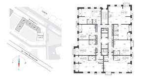 2-к квартира, вторичка, 73м2, 8/19 этаж
