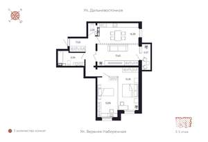 3-к квартира, вторичка, 94м2, 4/8 этаж
