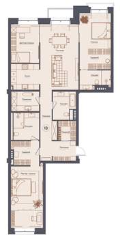 Студия квартира, строящийся дом, 160м2, 2/7 этаж