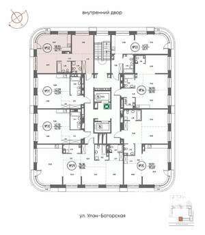 2-к квартира, строящийся дом, 63м2, 6/20 этаж