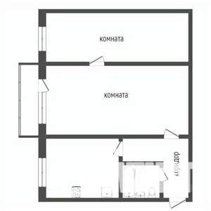 2-к квартира, вторичка, 46м2, 3/5 этаж