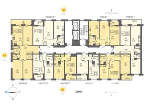 2-к квартира, вторичка, 57м2, 6/16 этаж