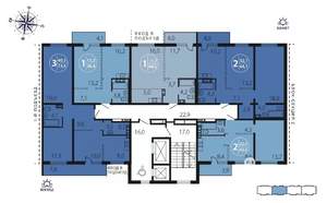 1-к квартира, вторичка, 45м2, 6/16 этаж