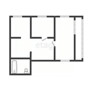 2-к квартира, вторичка, 41м2, 3/5 этаж