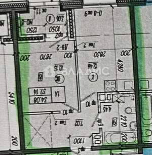 2-к квартира, вторичка, 37м2, 5/16 этаж
