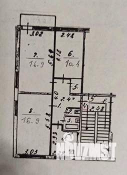 3-к квартира, вторичка, 61м2, 2/5 этаж