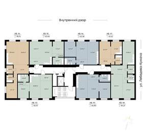 2-к квартира, строящийся дом, 63м2, 2/9 этаж
