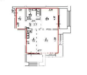 2-к квартира, сданный дом, 71м2, 10/12 этаж