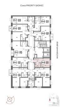 Студия квартира, строящийся дом, 22м2, 13/19 этаж