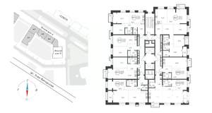 4-к квартира, вторичка, 107м2, 6/19 этаж