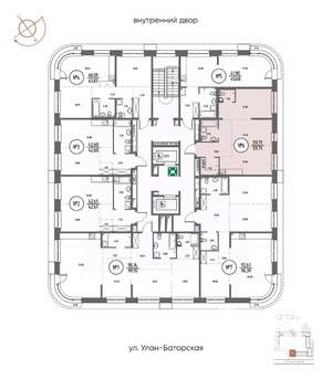 2-к квартира, строящийся дом, 60м2, 2/20 этаж