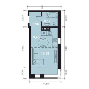 1-к квартира, вторичка, 37м2, 7/8 этаж