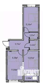 2-к квартира, вторичка, 65м2, 11/13 этаж