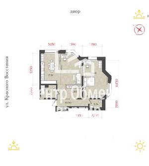 2-к квартира, вторичка, 86м2, 5/6 этаж