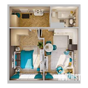 1-к квартира, вторичка, 43м2, 2/8 этаж