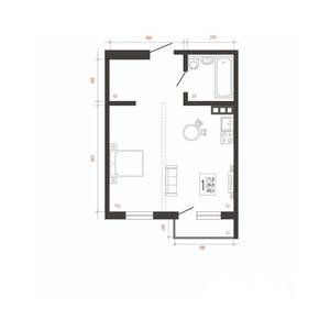 1-к квартира, вторичка, 41м2, 4/10 этаж