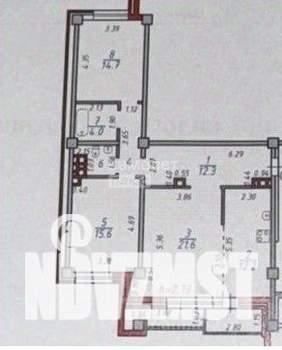 3-к квартира, вторичка, 94м2, 8/16 этаж