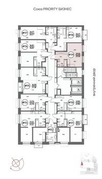 1-к квартира, строящийся дом, 30м2, 6/19 этаж