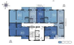 2-к квартира, вторичка, 52м2, 9/16 этаж