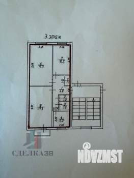 3-к квартира, вторичка, 61м2, 3/5 этаж