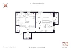 2-к квартира, вторичка, 79м2, 7/8 этаж
