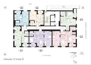 3-к квартира, вторичка, 62м2, 10/14 этаж