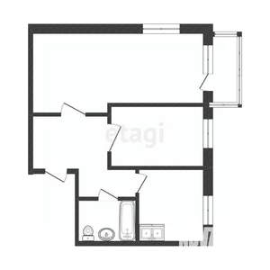 2-к квартира, вторичка, 41м2, 5/5 этаж