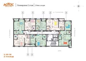 2-к квартира, вторичка, 58м2, 2/18 этаж