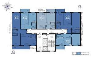 2-к квартира, вторичка, 43м2, 3/16 этаж